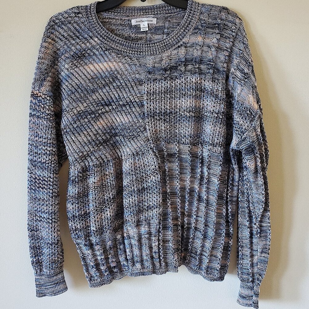 Joan Paul Richard Multicolor Relaxed Knit Sweater SZ L